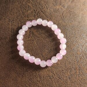 2$ Add On⭐ Pink/White Colorful Natural Stone Bracelet